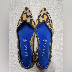 Rothy’s Leopard Print Flats Size 9.5, Used